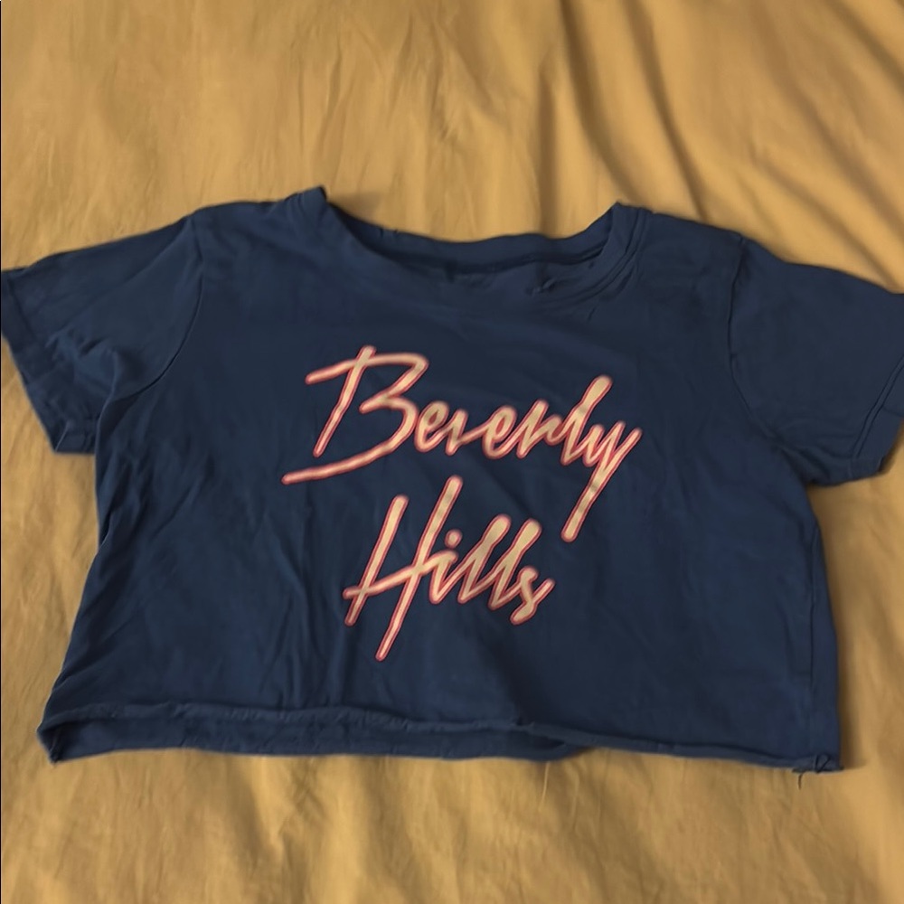 Prince Peter Navy Blue 'Beverly Hills' Crop Top